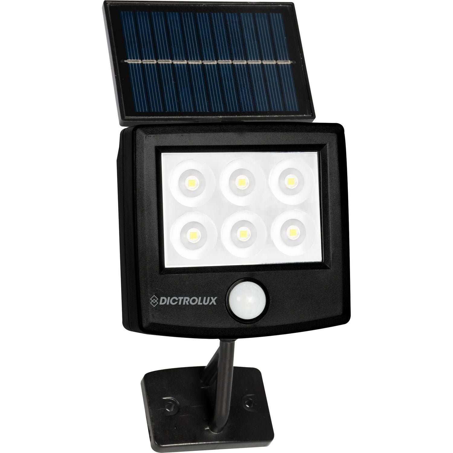 DICTROLUX - Faretto Solare a Led Luce Fredda da esterno - h14x10x4 cm